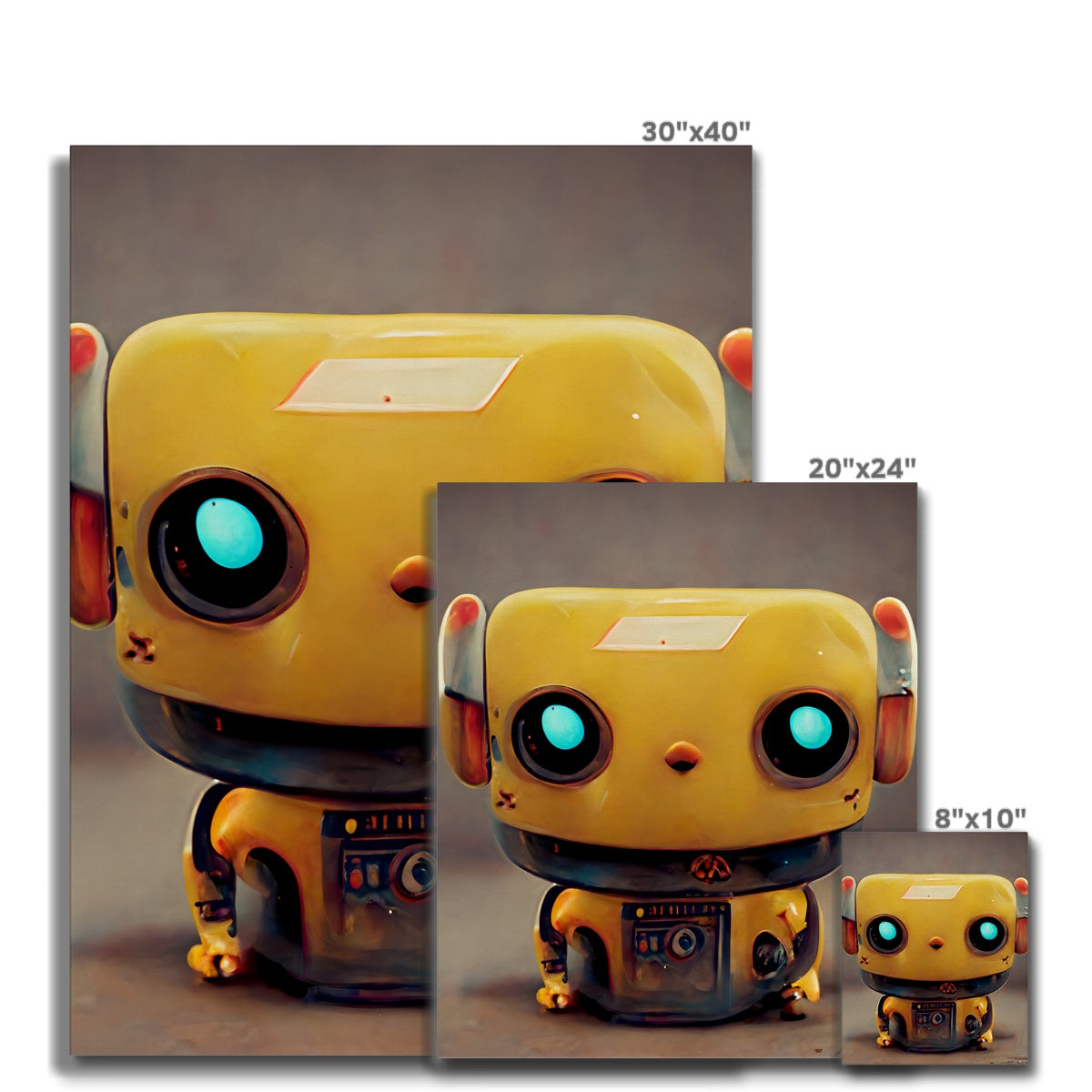 Banana Bot Pop Canvas