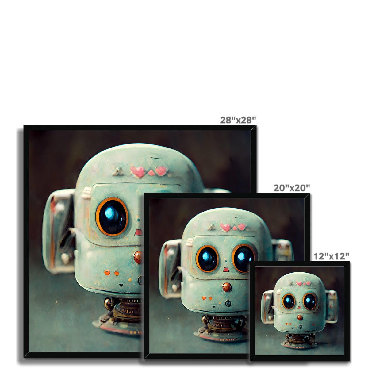 Puppy Bot Pop Framed Print