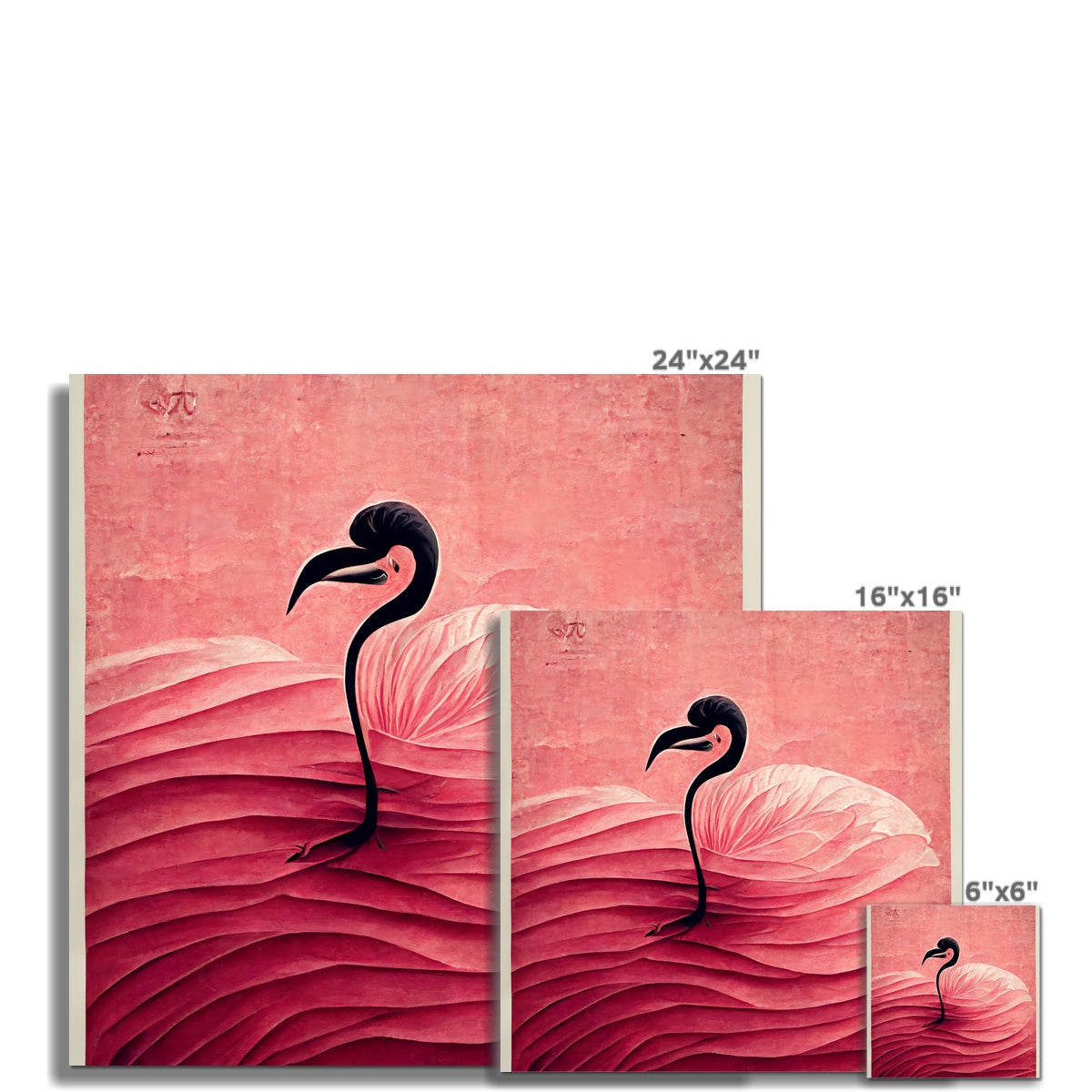 Flamingo Folds Fine Art Print