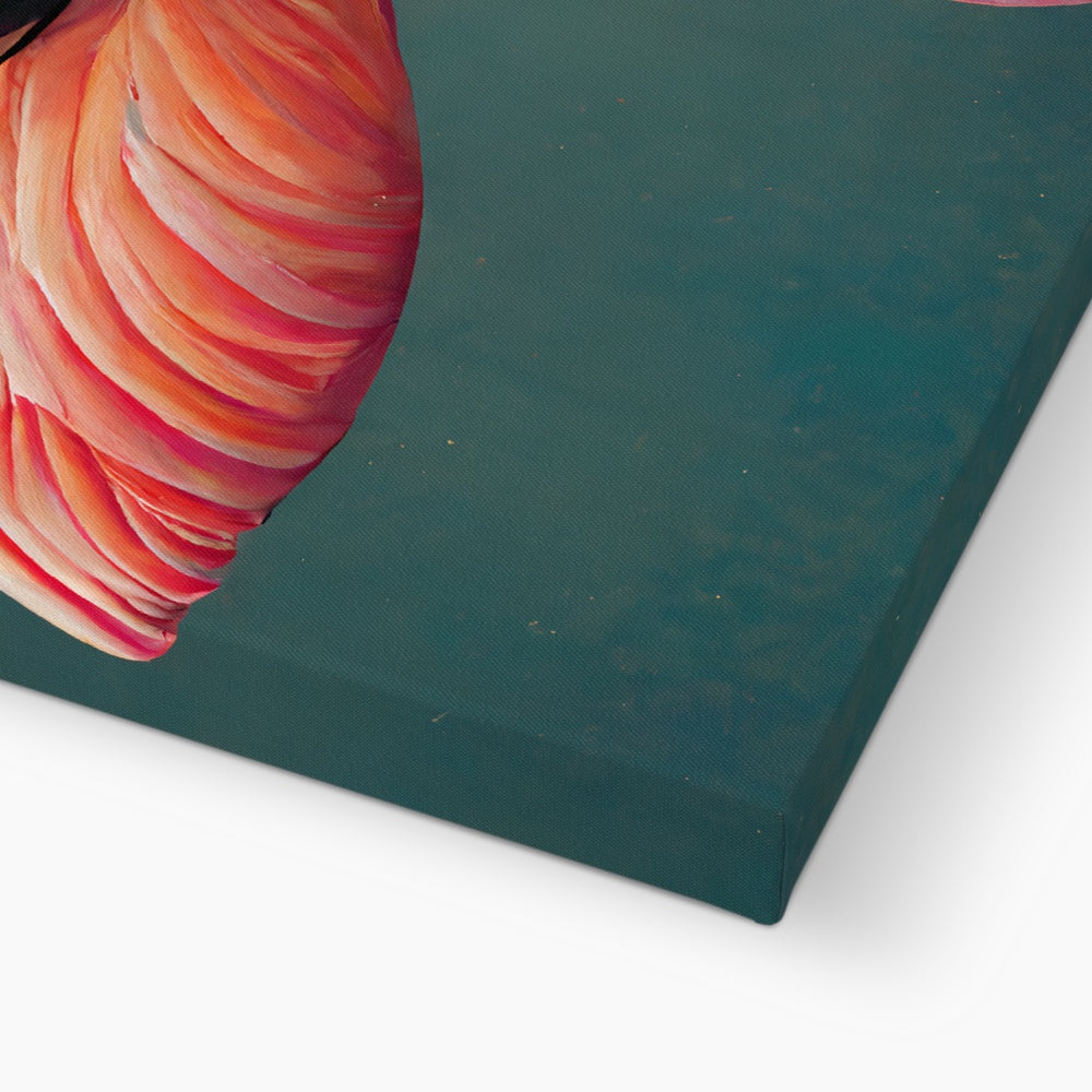 Baby Bird Flamingo Canvas