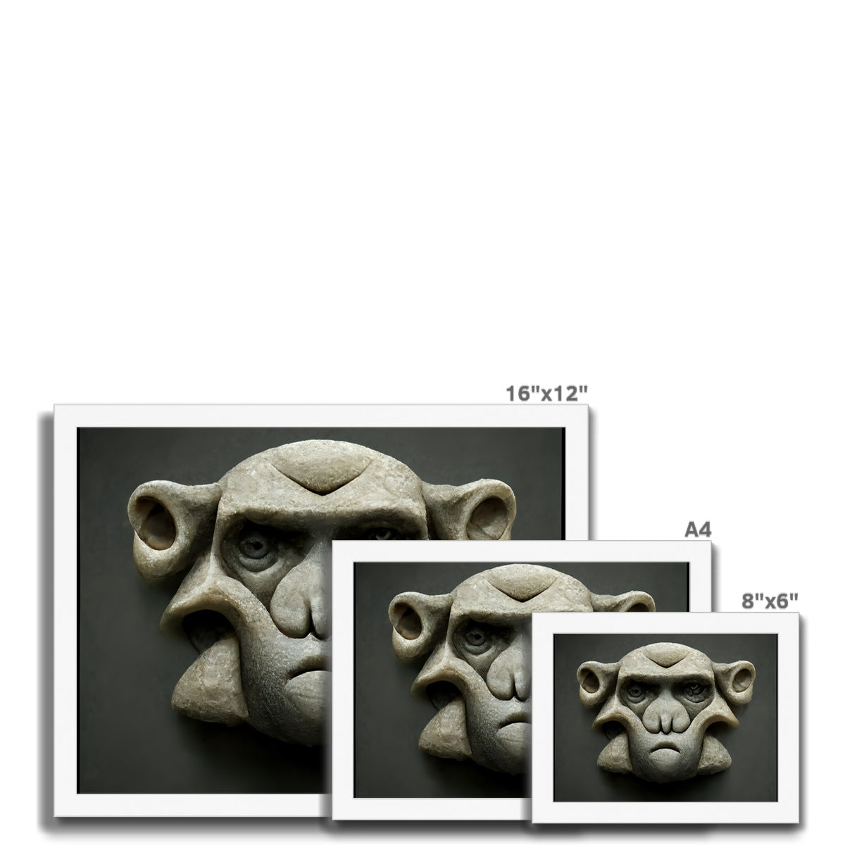 Stone Faced Framed Print