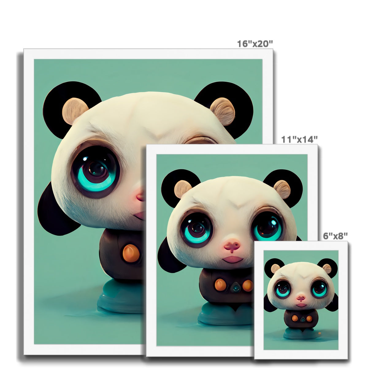 Pandapop Framed Print