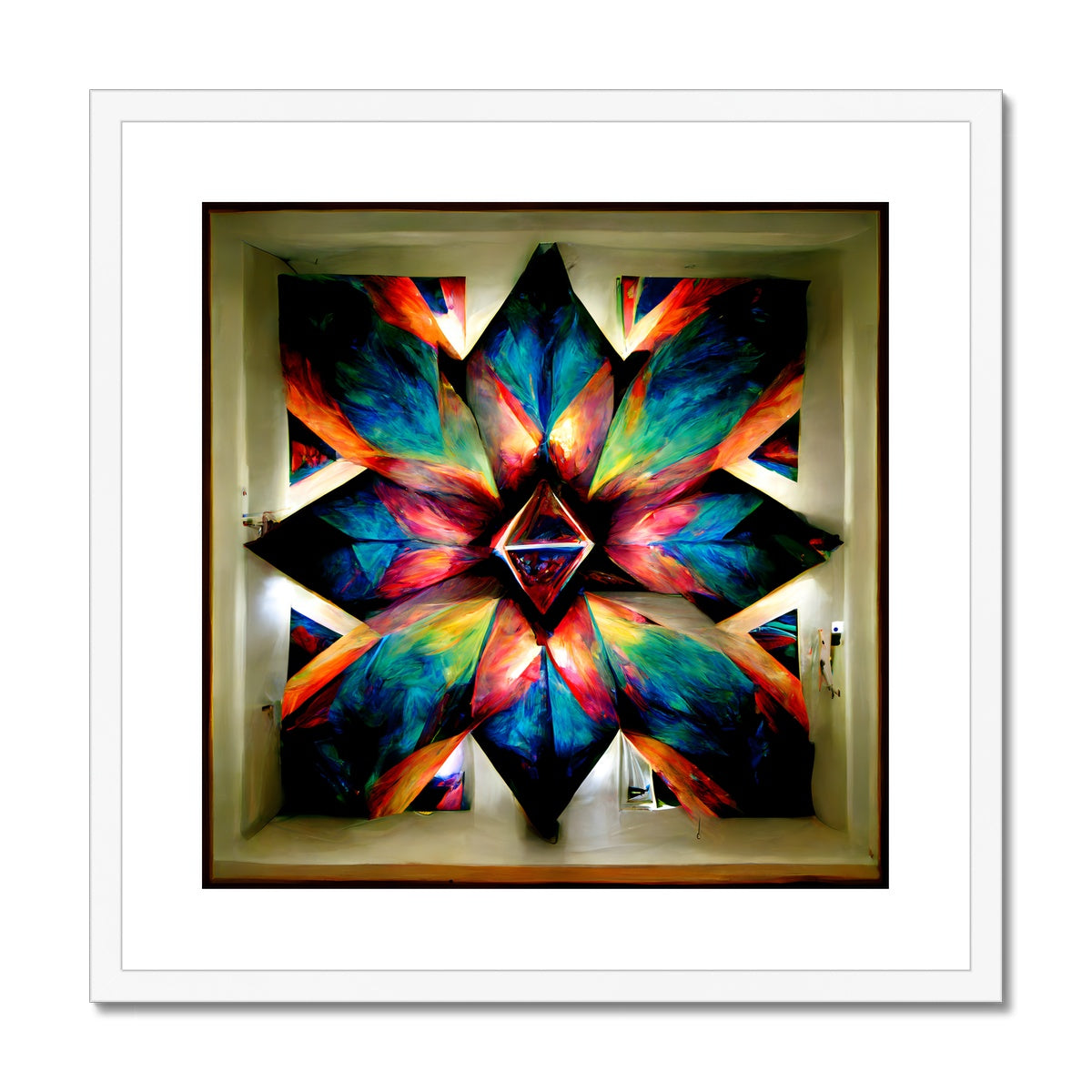 Kaleidoscope Window Framed & Mounted Print