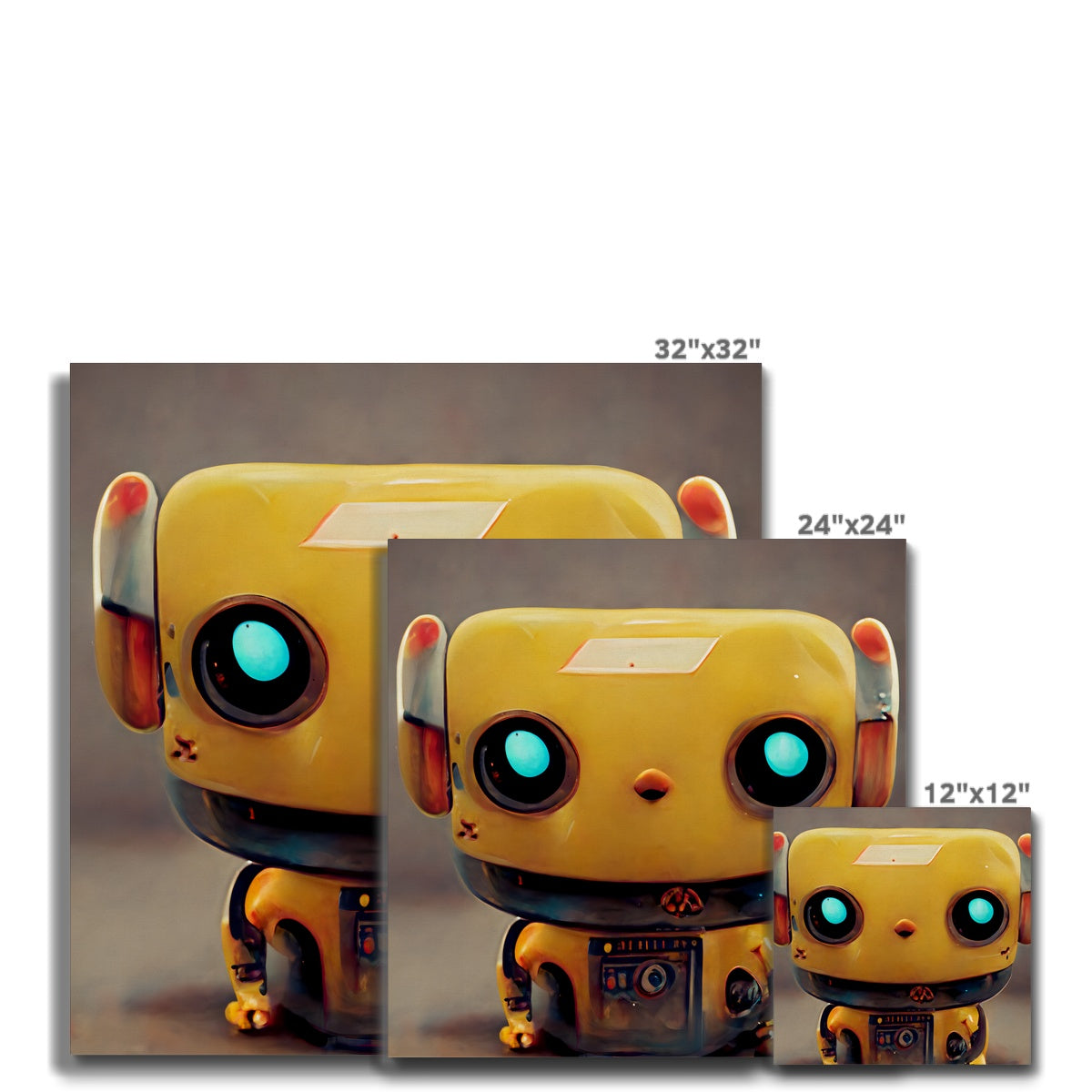 Banana Bot Pop Canvas