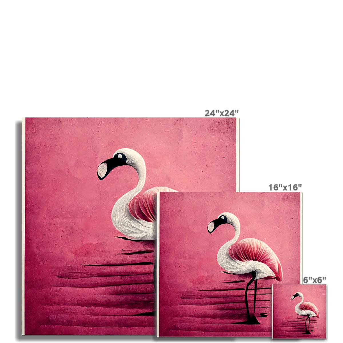 Flamingo Standing Proud Fine Art Print