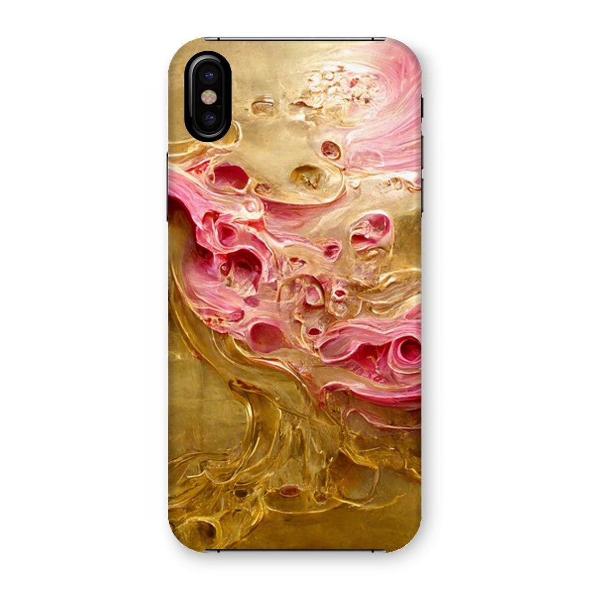 Swirls of Gold and Pinkk Snap Phone Case