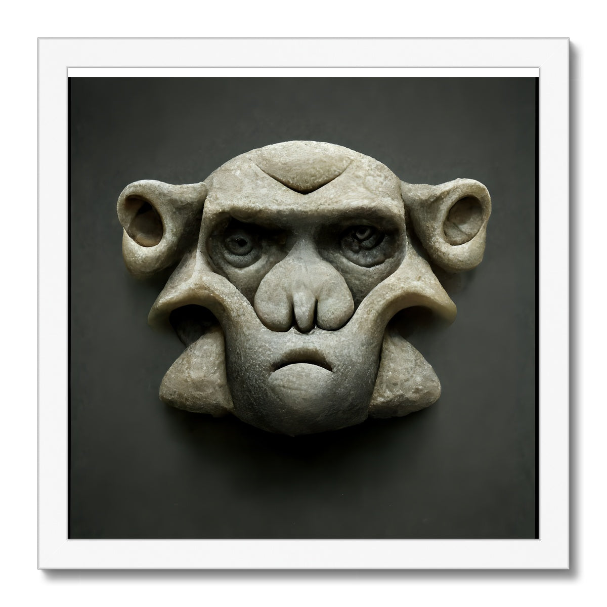Stone Faced Framed Print