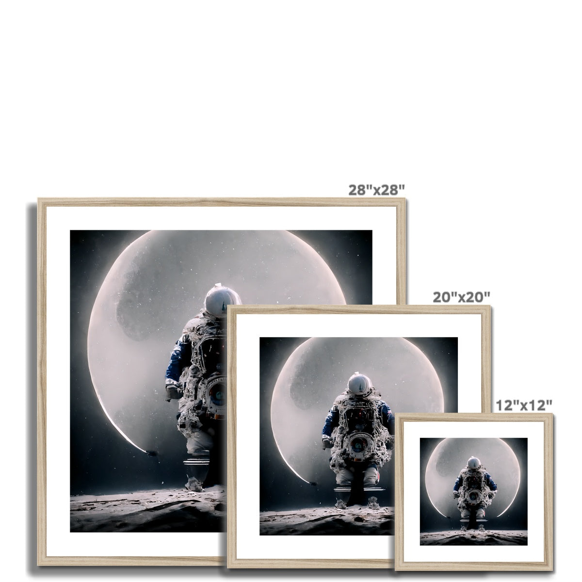 Moon Gazer Framed & Mounted Print