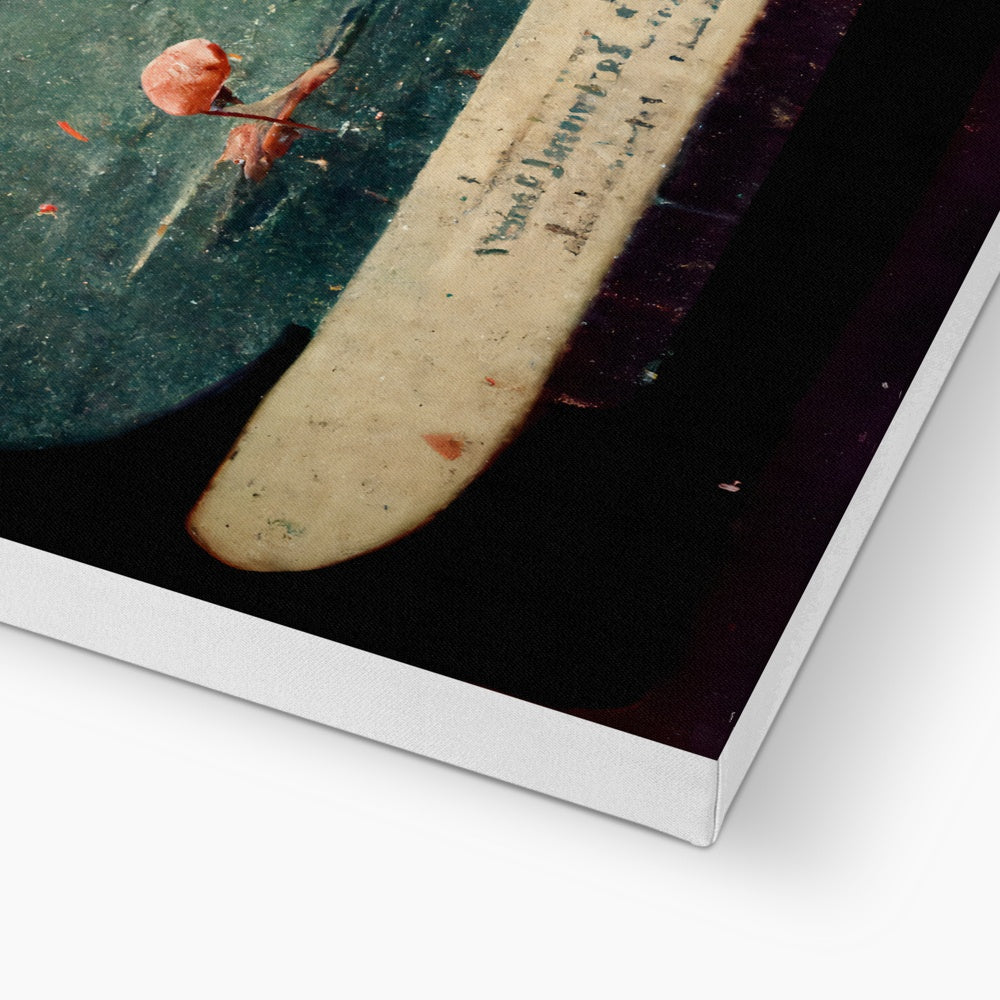 Flamingo Retro View Canvas
