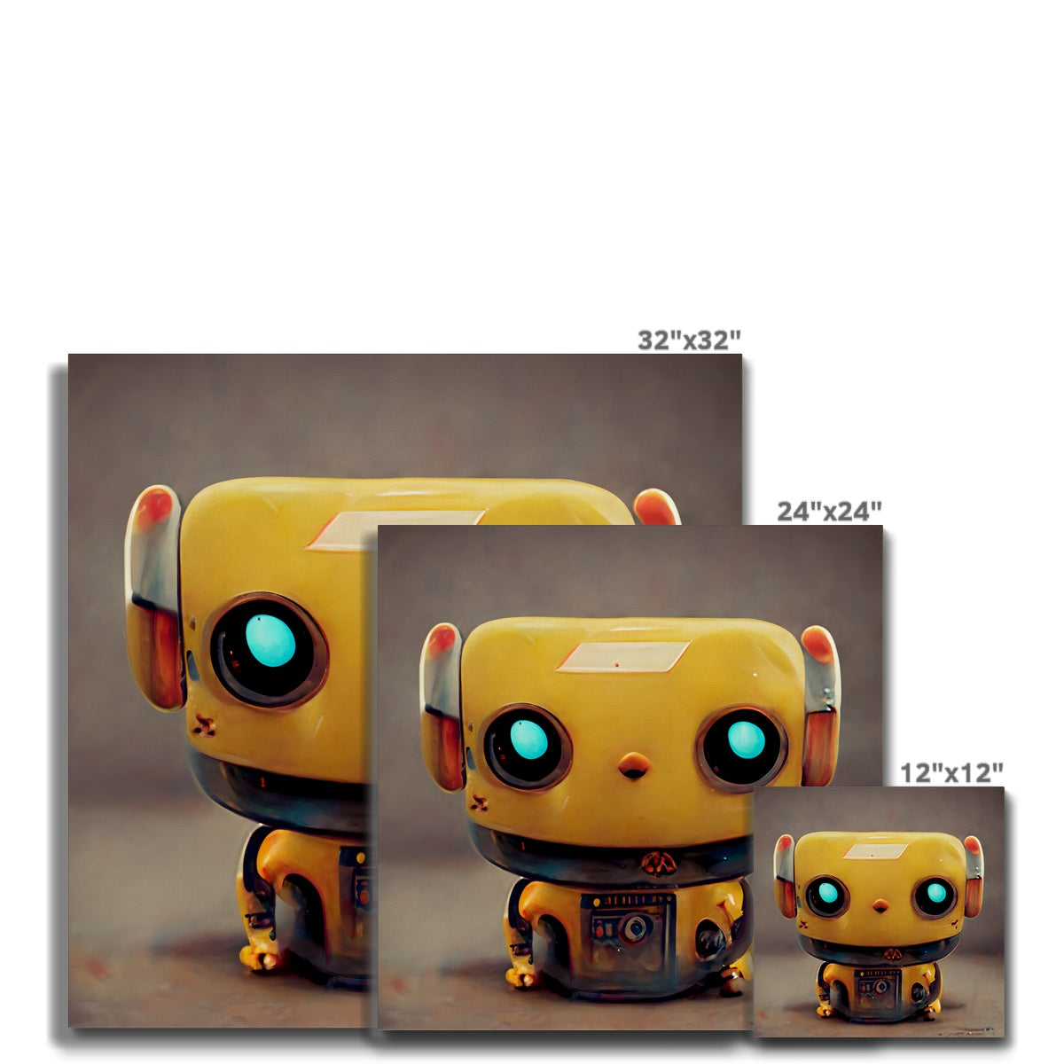 Banana Bot Pop Canvas