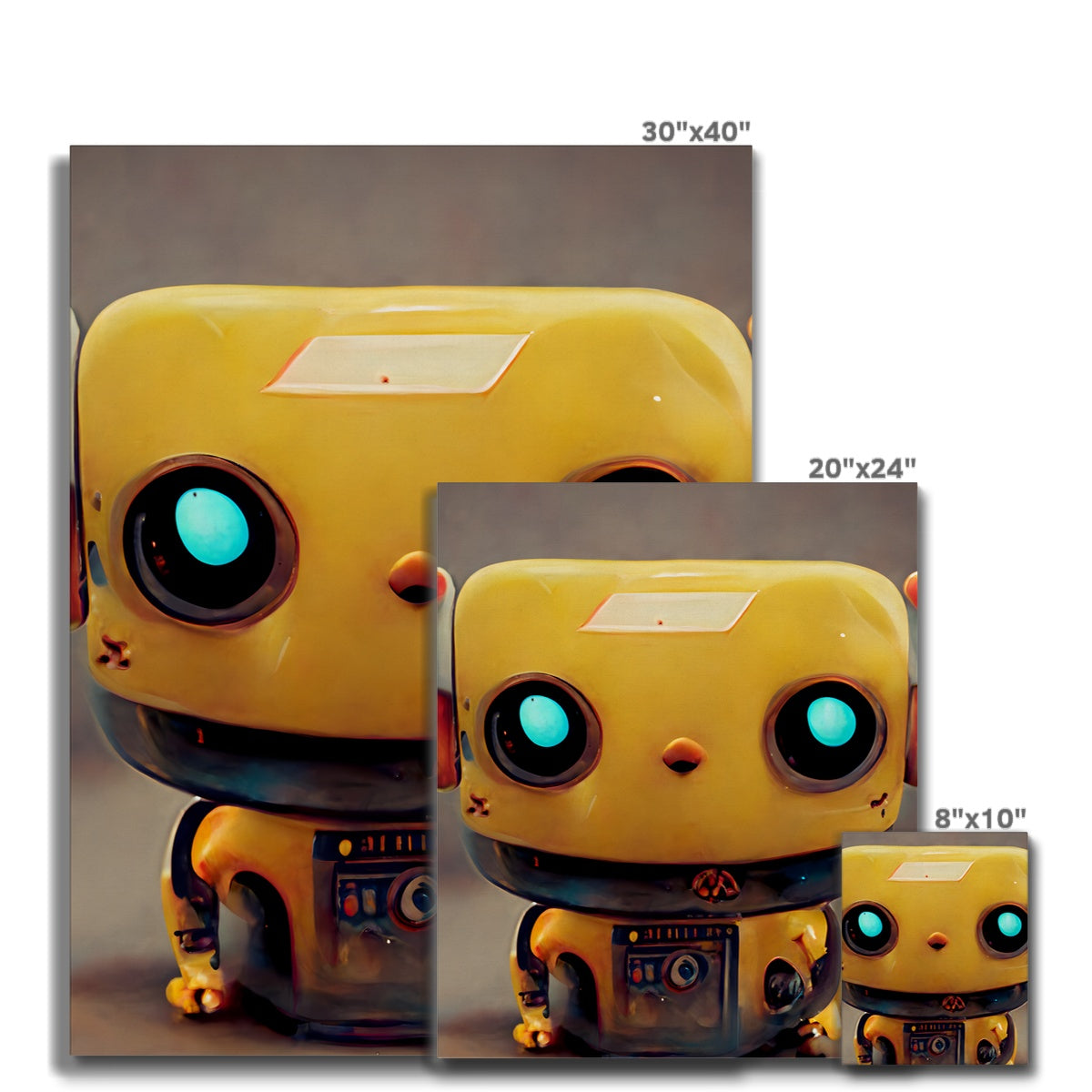 Banana Bot Pop Canvas