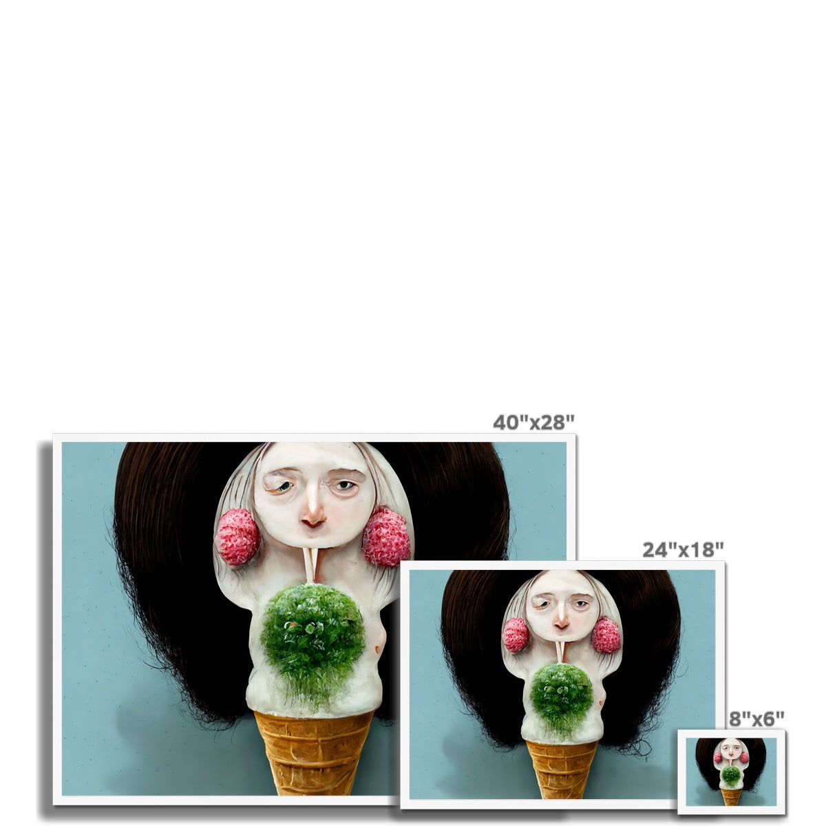Sweet Lady Framed Print
