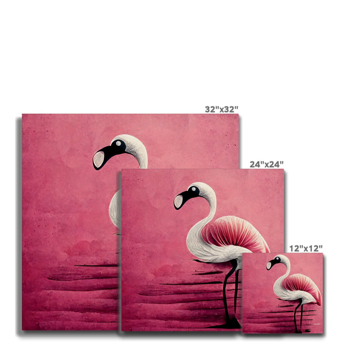 Flamingo Standing Proud Canvas