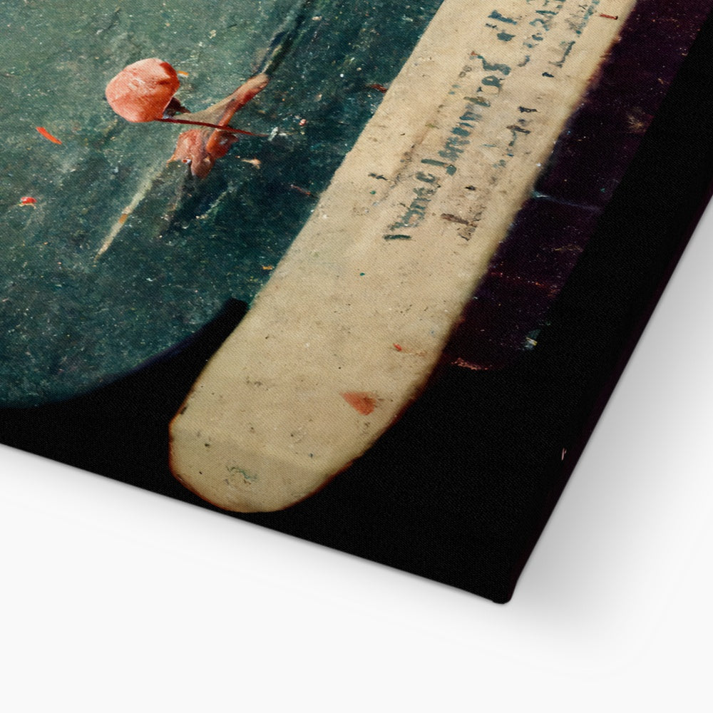Flamingo Retro View Canvas