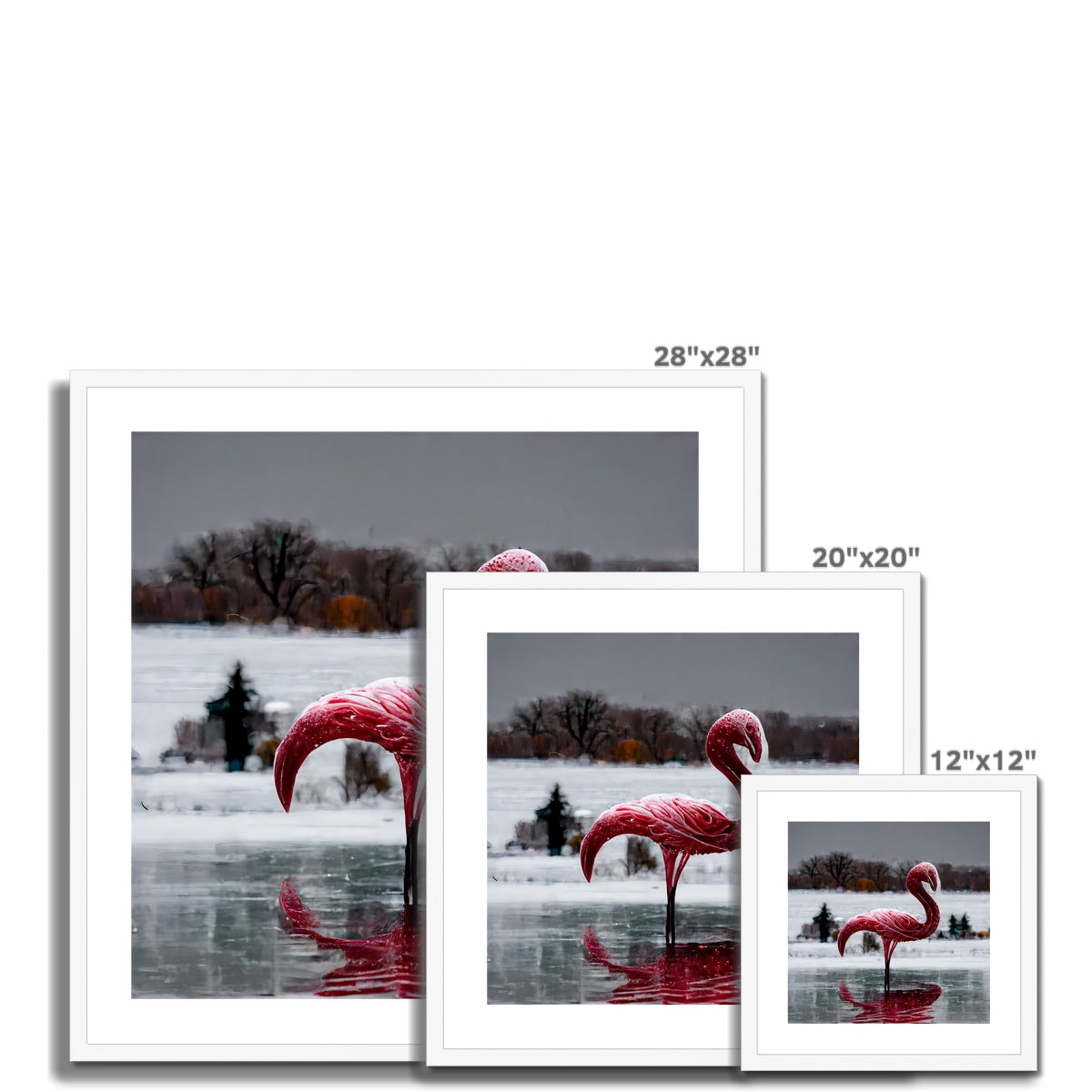 Flamingo Ice Framed & Mounted Print
