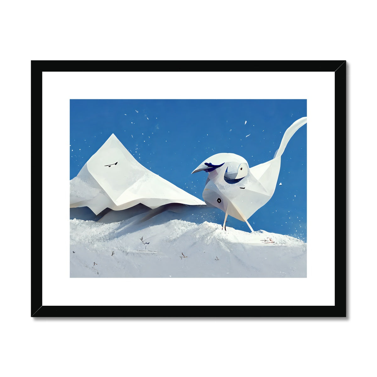 Paper Birdy Framed & Mounted Print