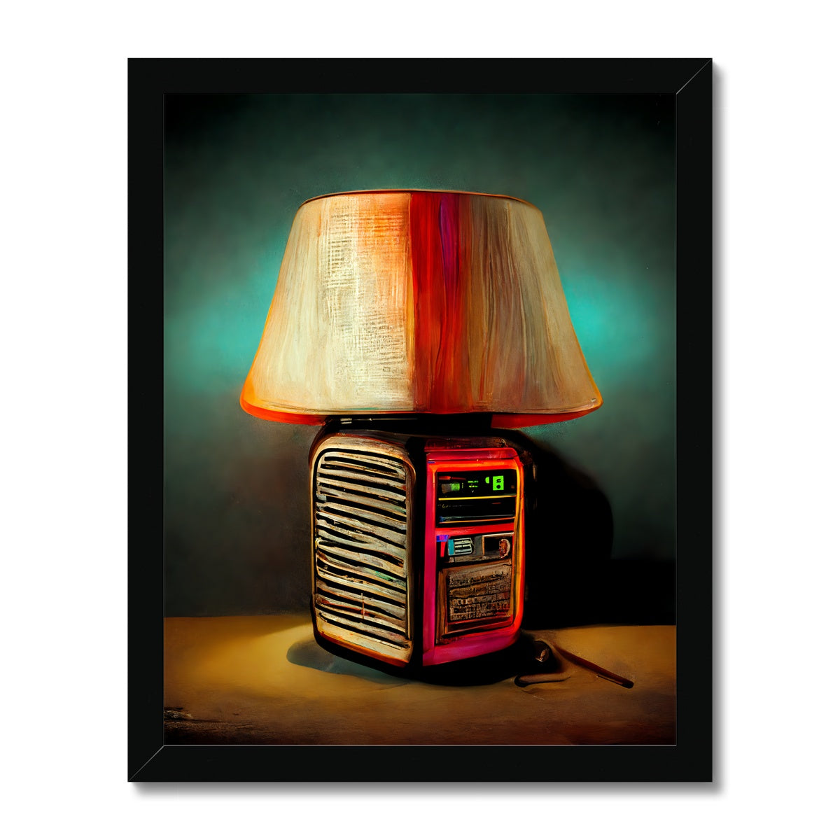 Lamp Frequencies Framed Print