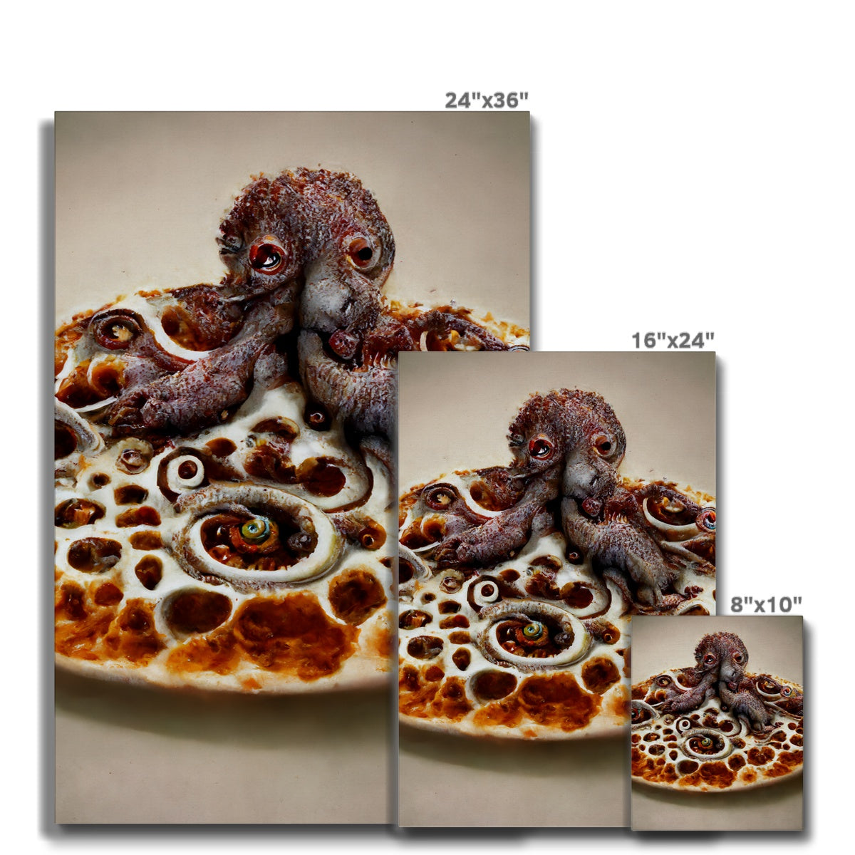 Hungry Octopus Canvas