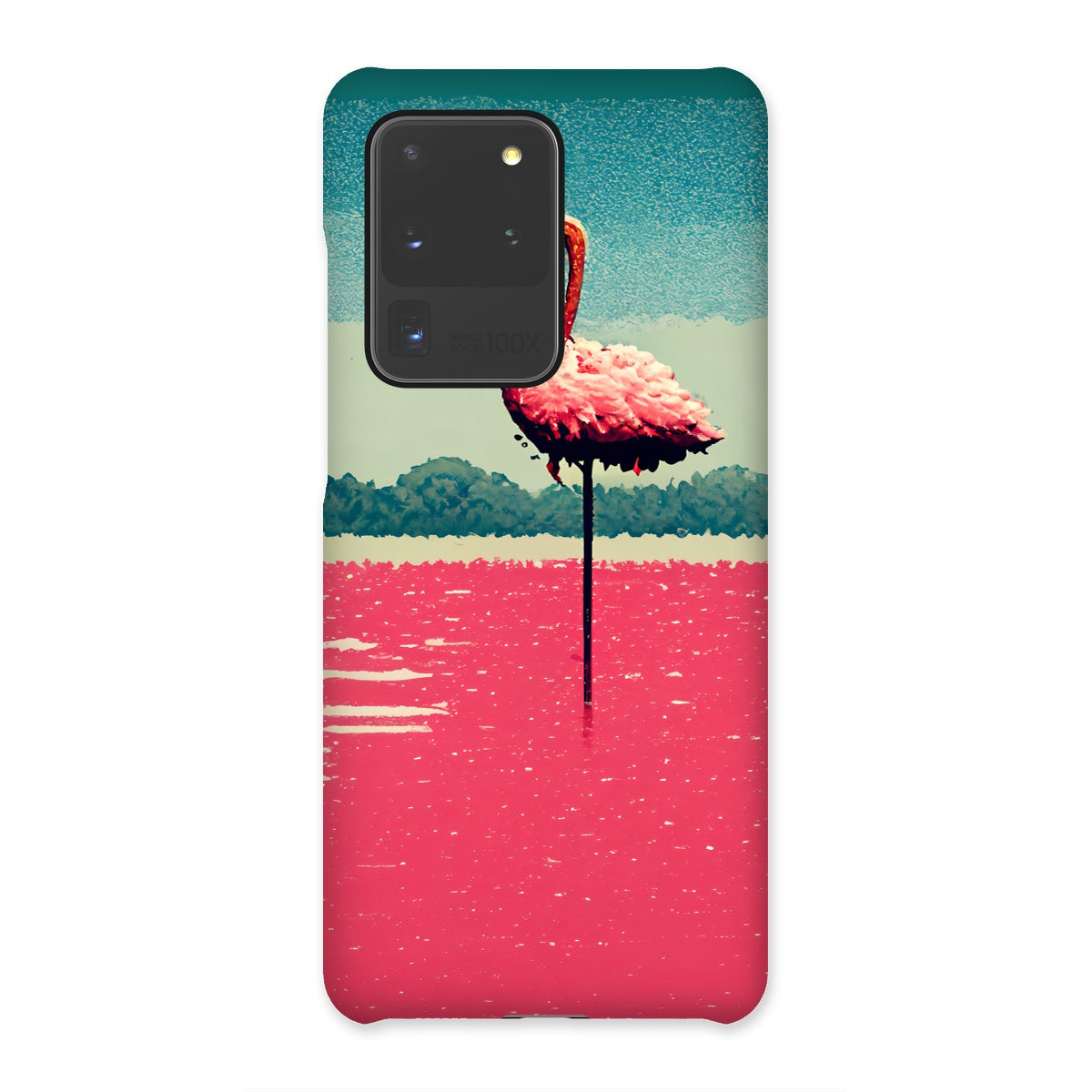 Flamingo 8 Bit Snap Phone Case