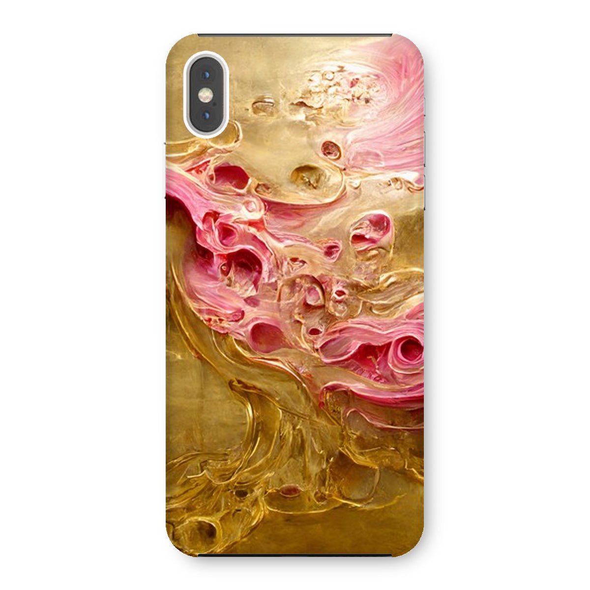 Swirls of Gold and Pinkk Snap Phone Case