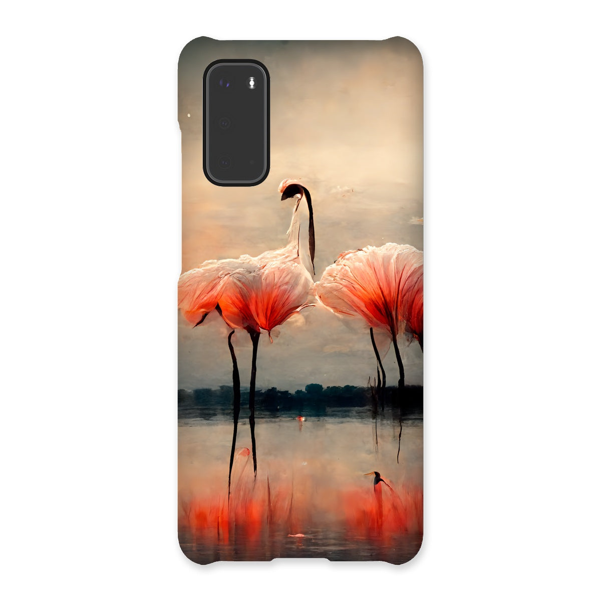 Flamingo Sunset Snap Phone Case