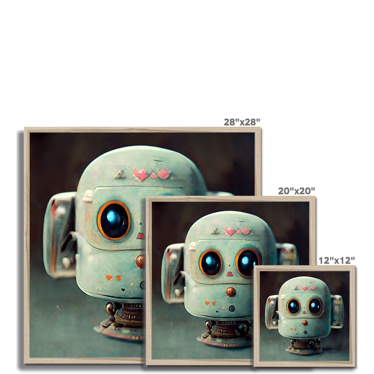 Puppy Bot Pop Framed Print