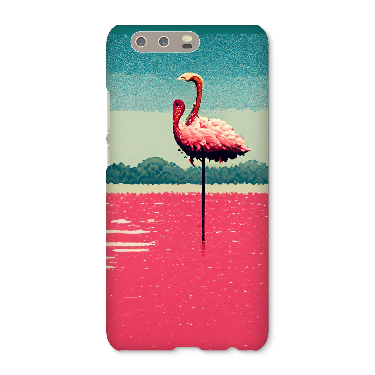 Flamingo 8 Bit Snap Phone Case