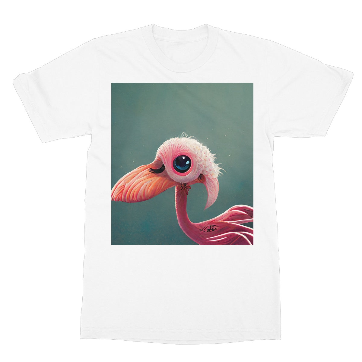 Baby Bird Flamingo Softstyle T-Shirt