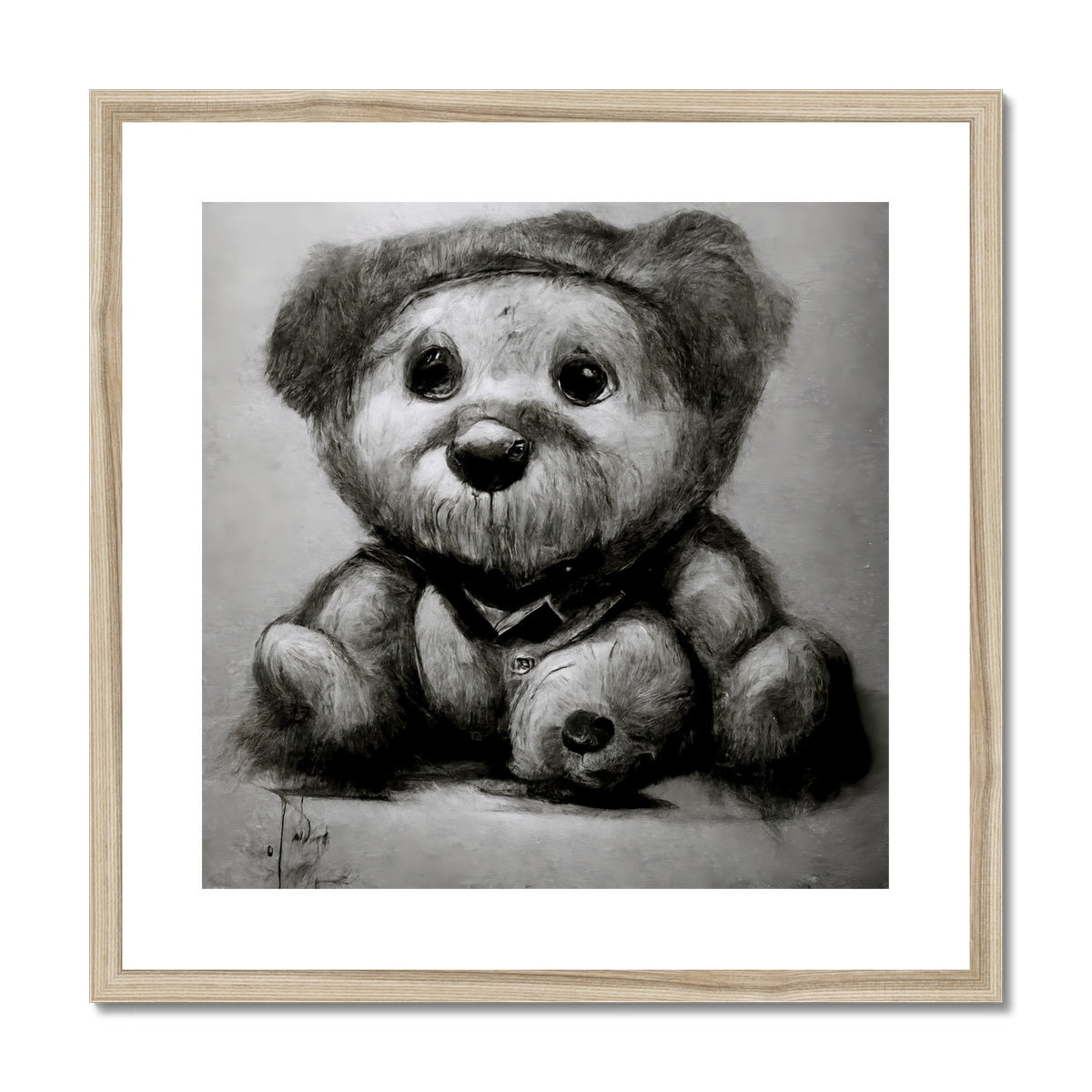 Pencil Teddy Framed & Mounted Print