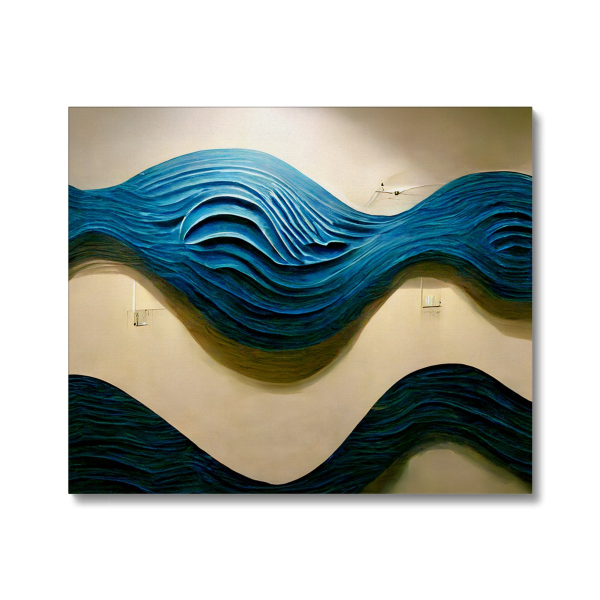 Blue Waves Canvas