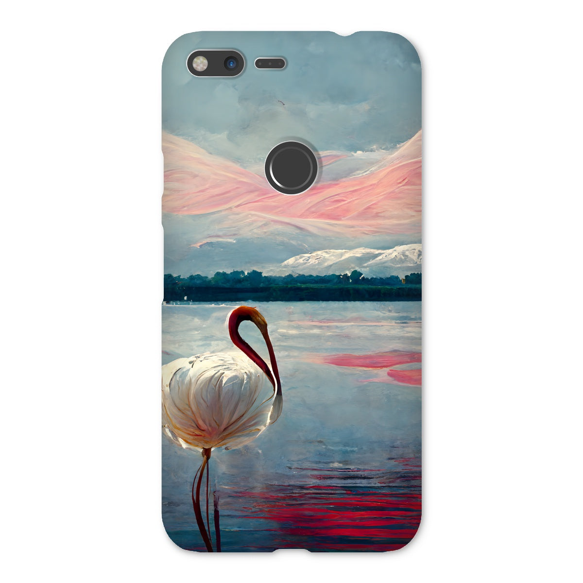 Flamingo Mountains Snap Phone Case