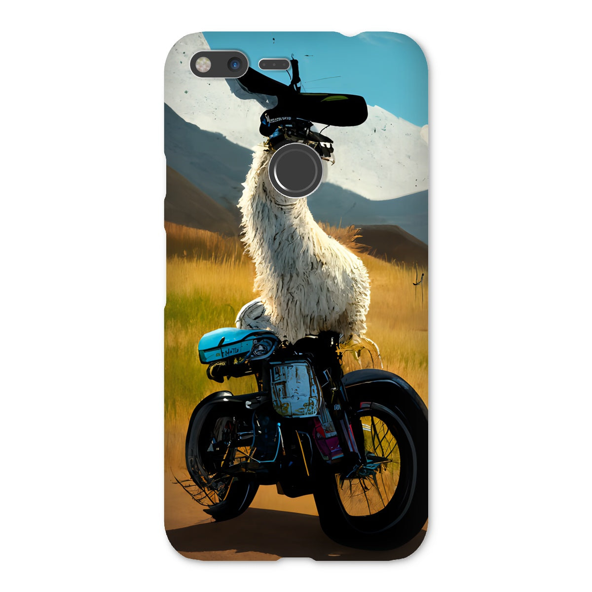 Llama on a Bike Snap Phone Case