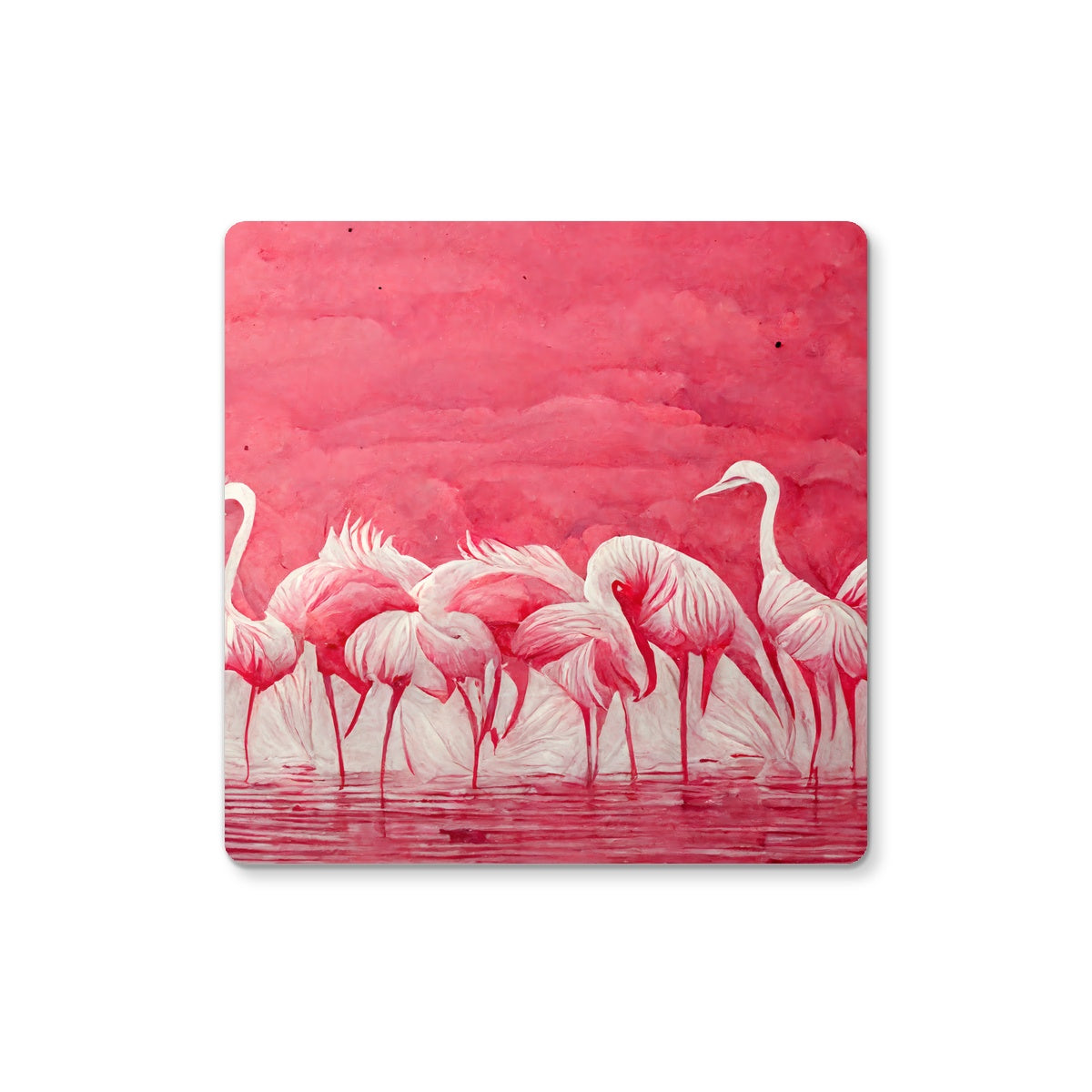 Flamingo Get Together Coaster