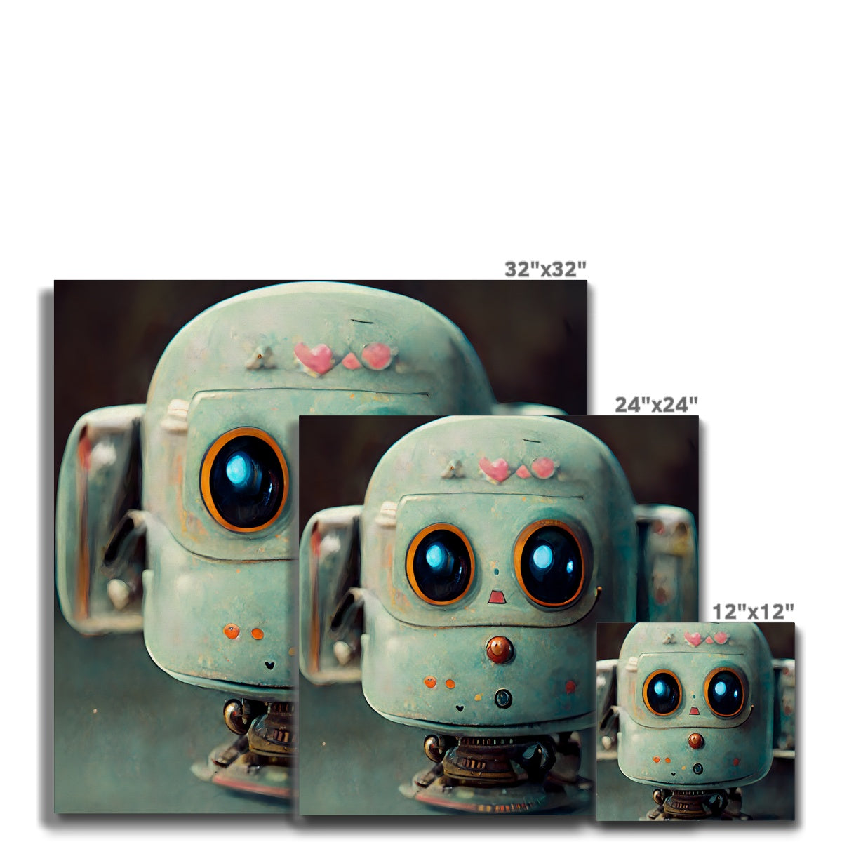 Puppy Bot Pop Canvas