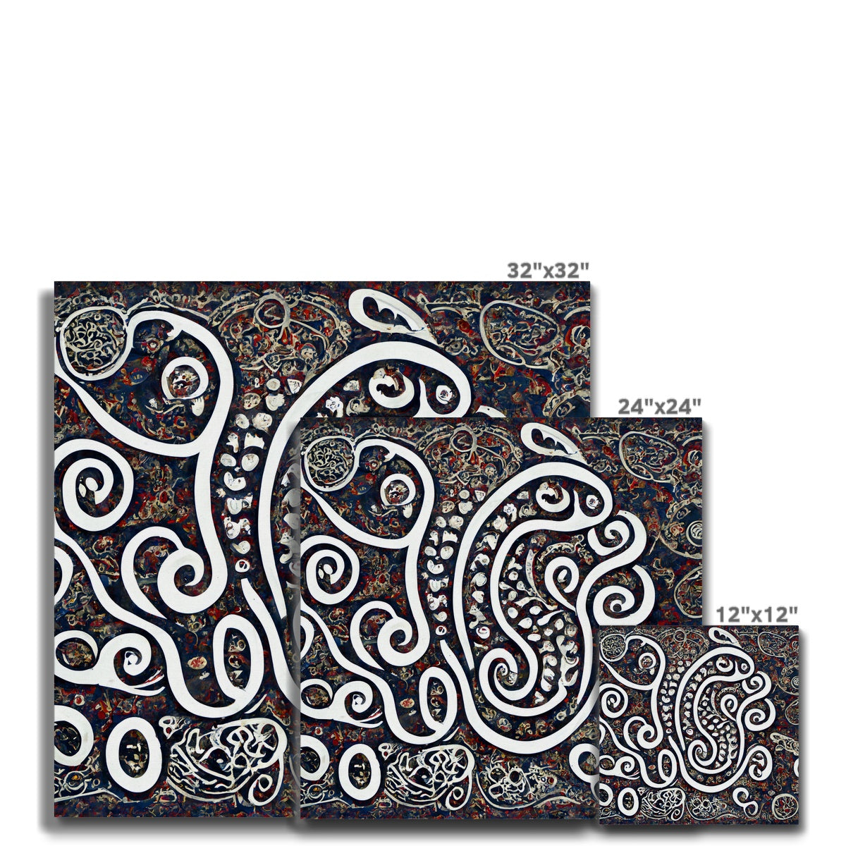 Swirling Paisley Canvas