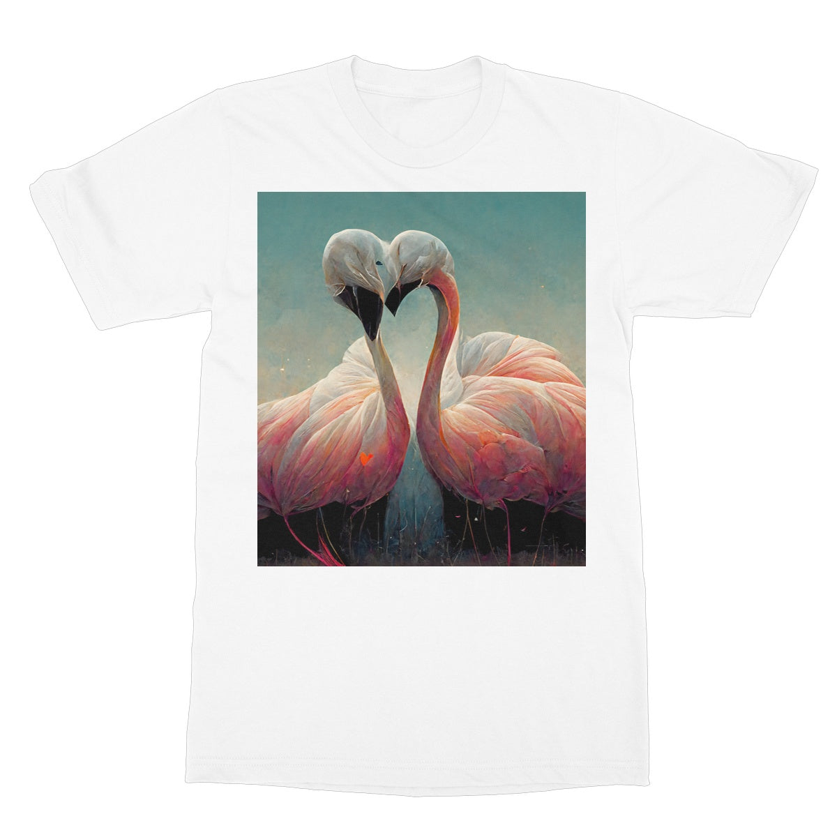 Flamingo Cuddles Softstyle T-Shirt