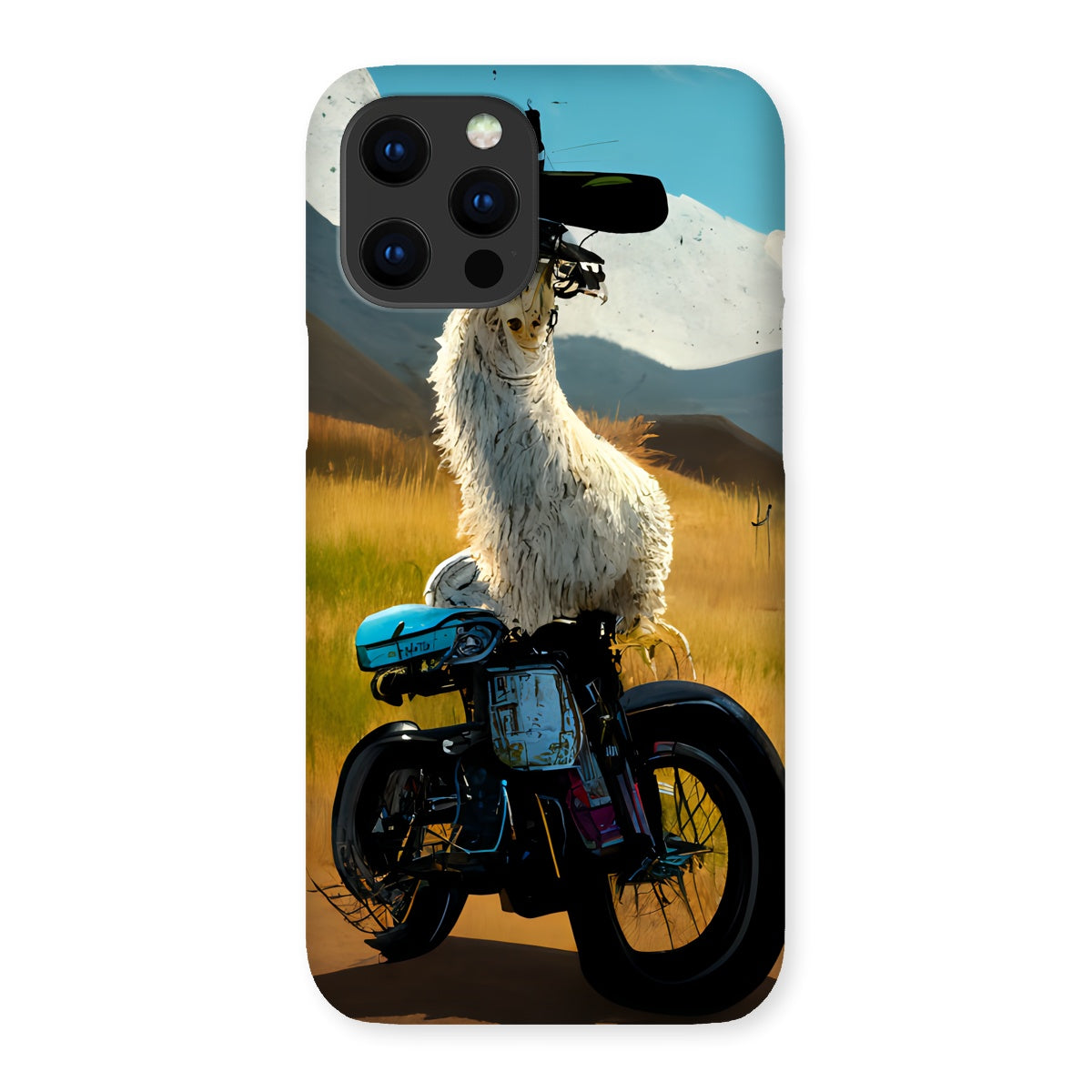 Llama on a Bike Snap Phone Case