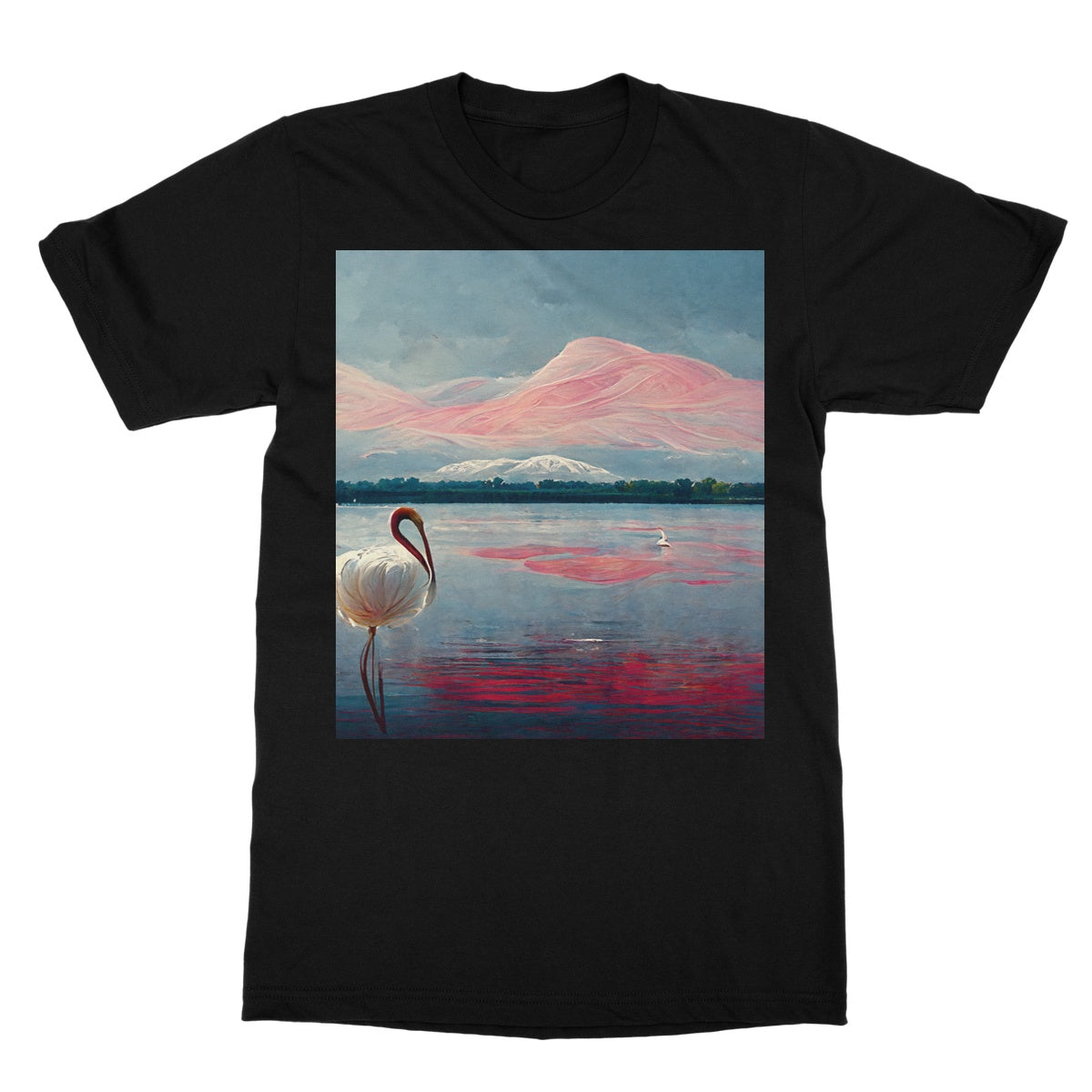 Flamingo Mountains Softstyle T-Shirt