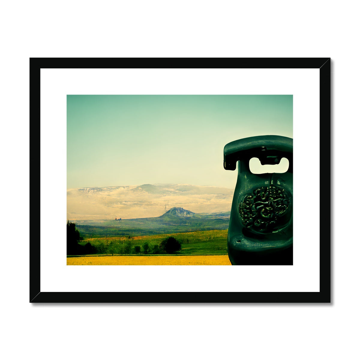 Dialing in a Friend Framed & Mounted Print