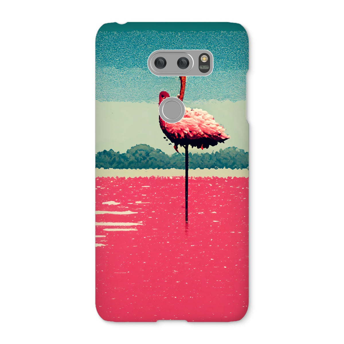 Flamingo 8 Bit Snap Phone Case