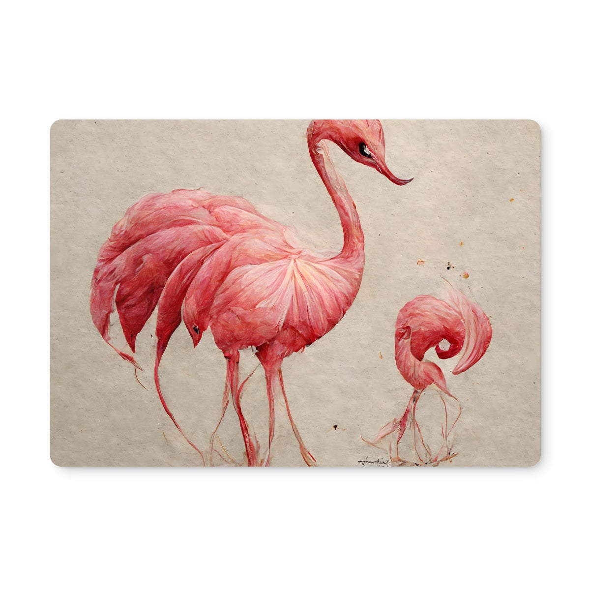 Flamingo Sketch Colors Placemat