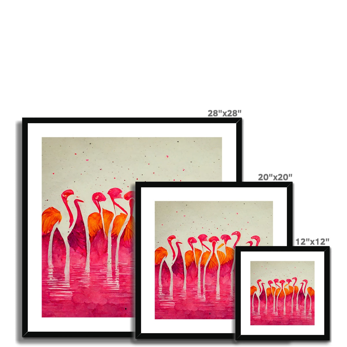 Flamingo Horizon Framed & Mounted Print