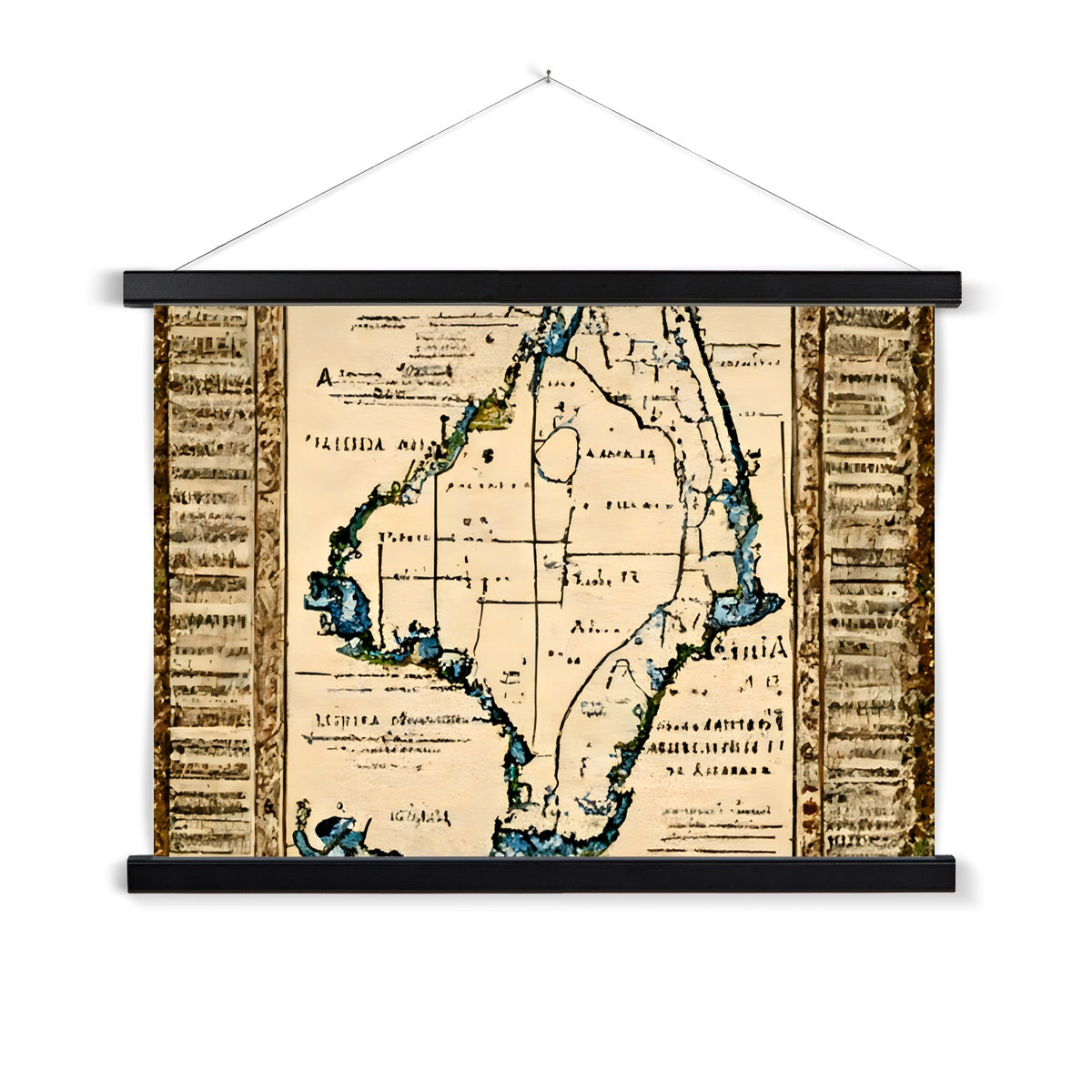 Florida Antiqua Fine Art Print with Hanger