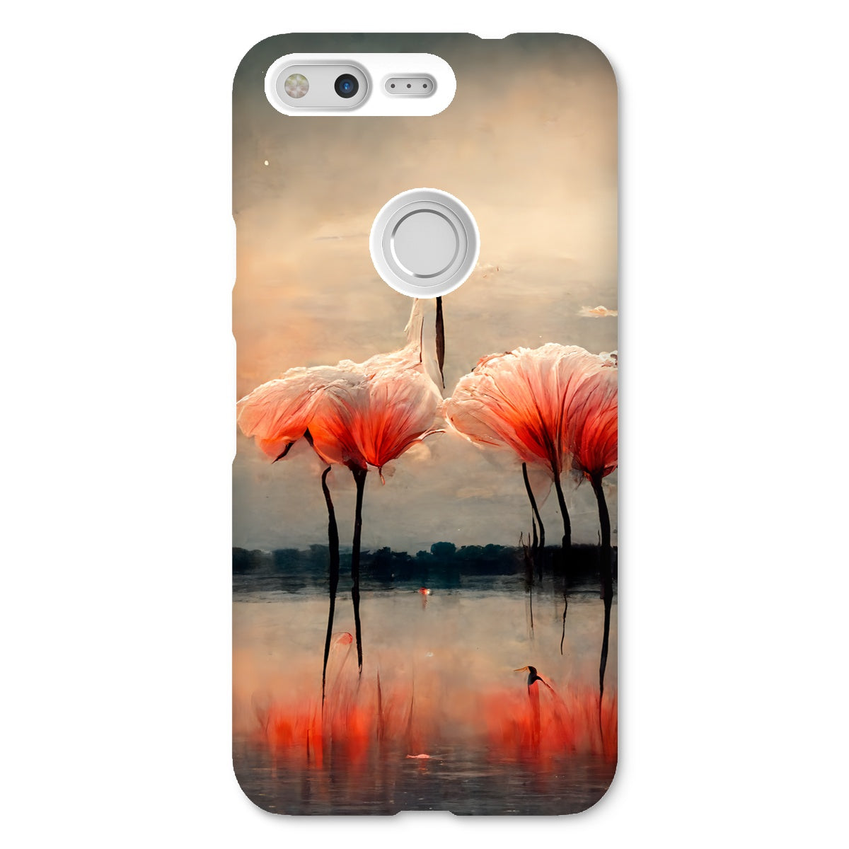 Flamingo Sunset Snap Phone Case