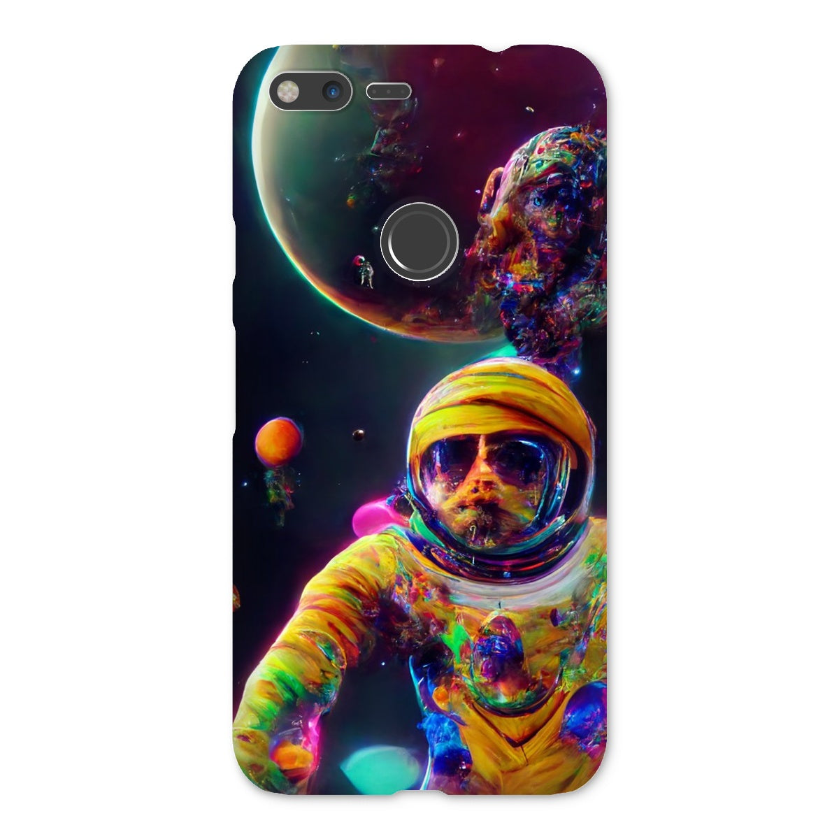 Psychedelic Astronaut in Space Snap Phone Case