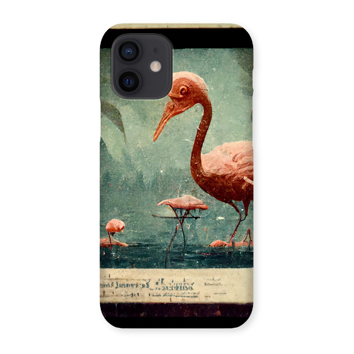 Flamingo Retro View Snap Phone Case