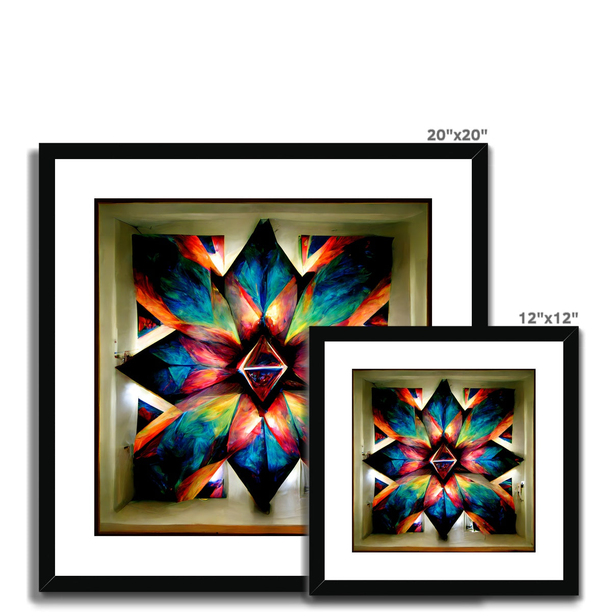 Kaleidoscope Window Framed & Mounted Print