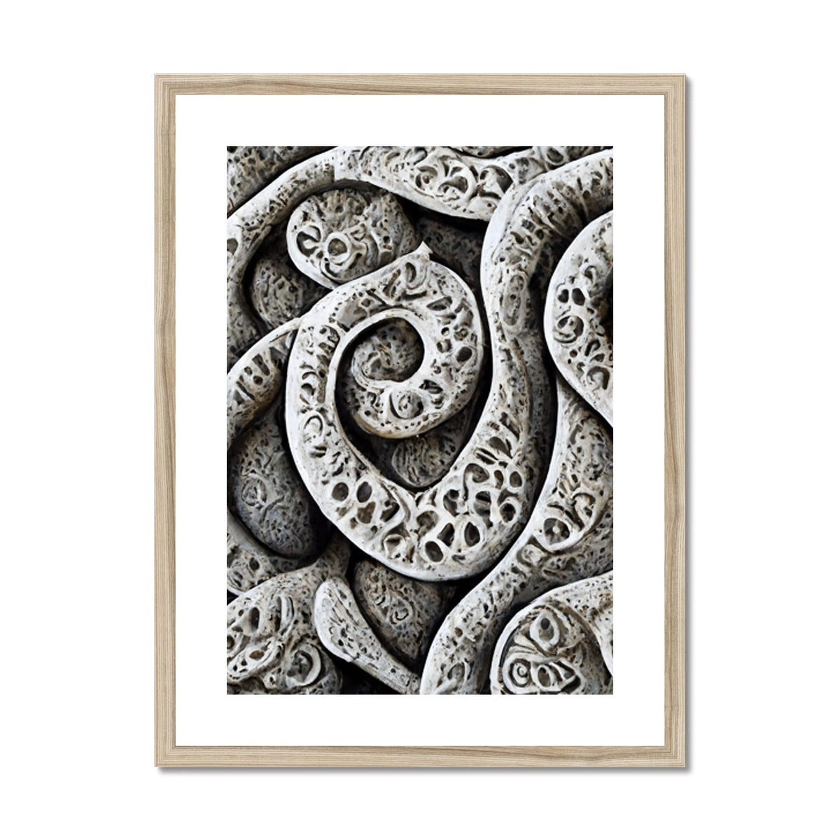 Stone Carvings Framed & Mounted Print