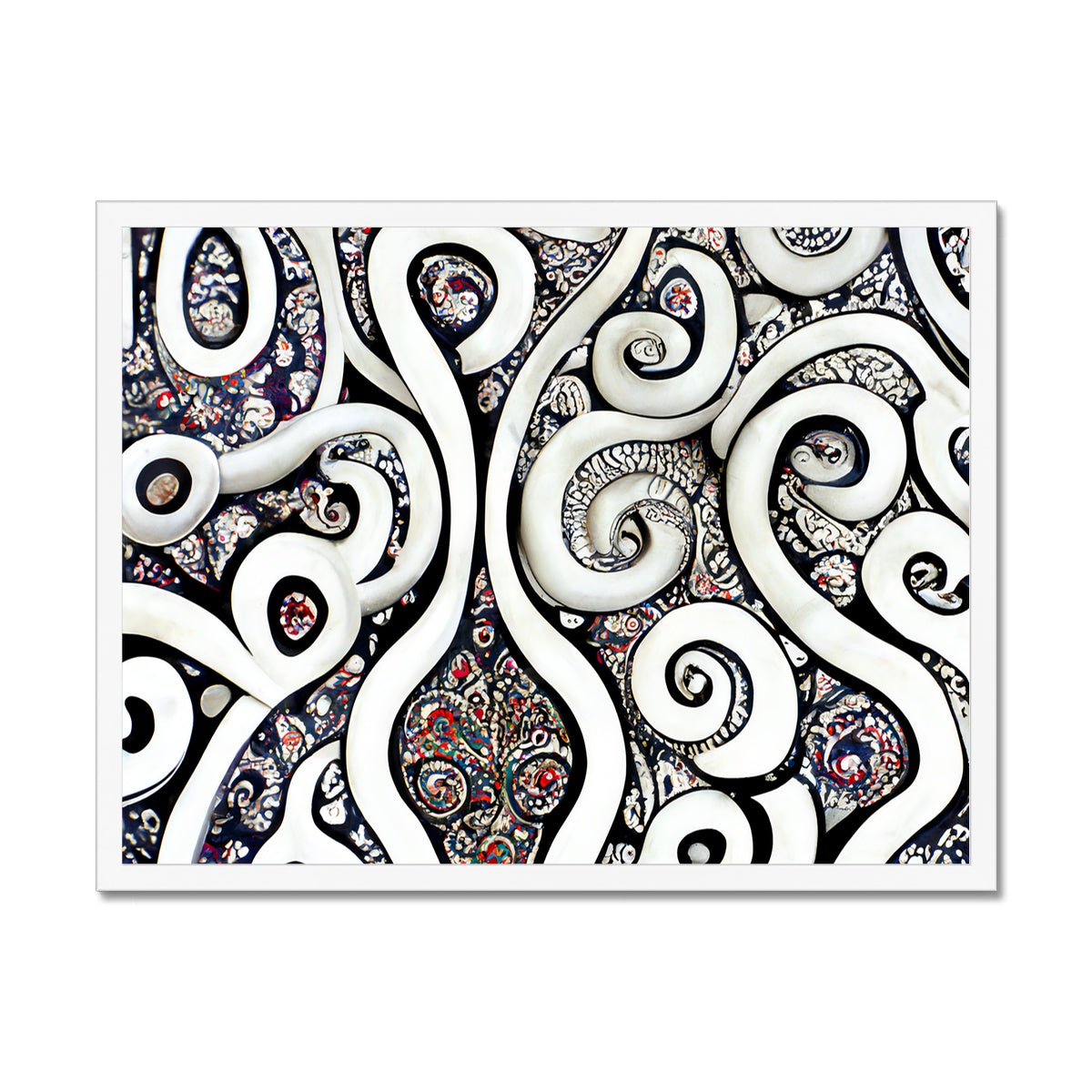 Paisley Swirls Framed Print