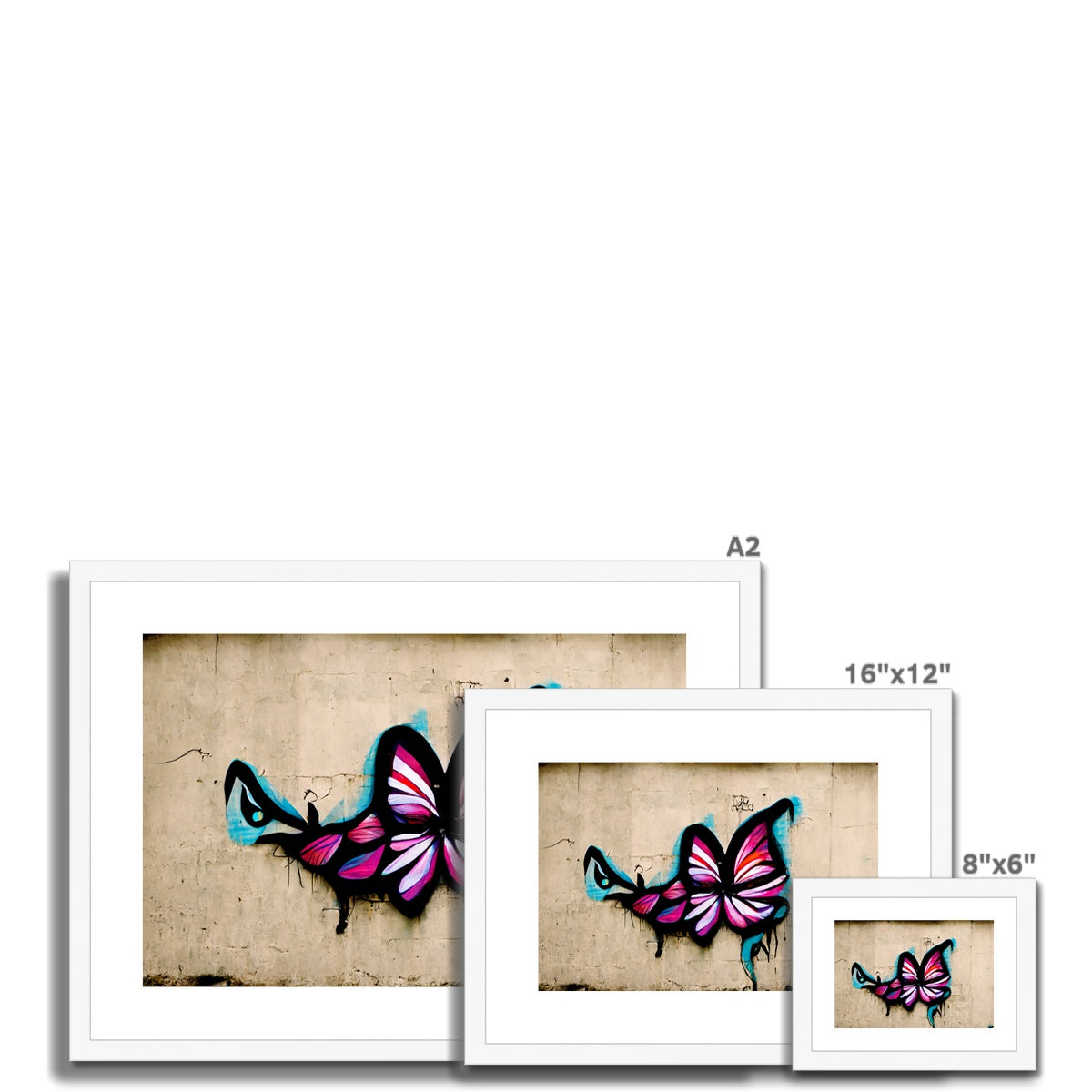 Brick Butterfly Framed & Mounted Print